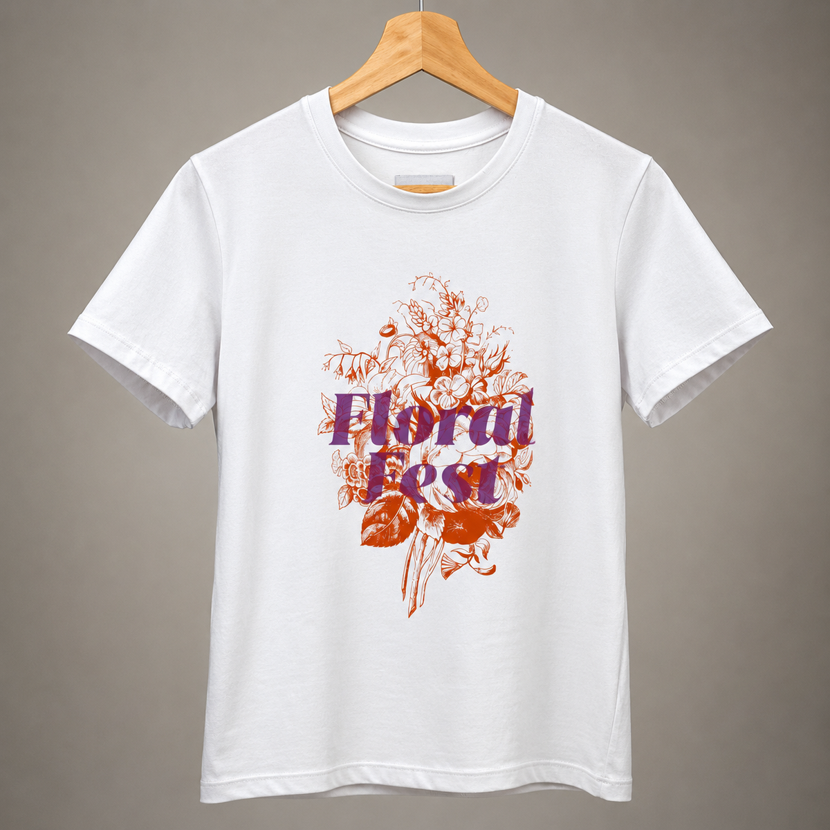 T-SHIRT FLORAT BLANCA