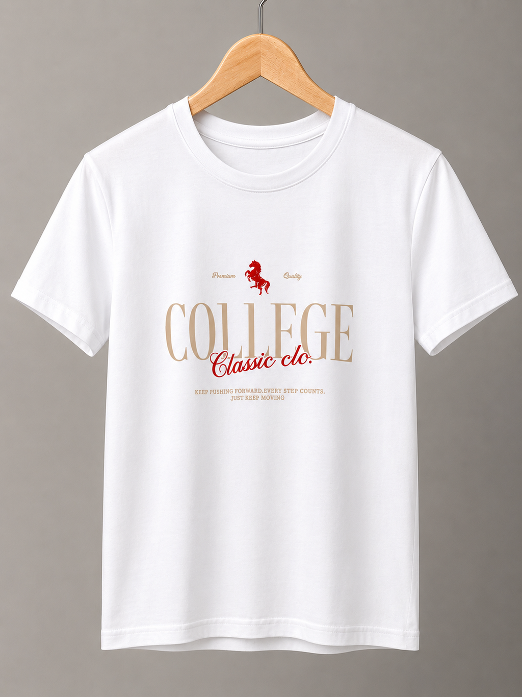 T-SHIRT COLLAGE BLANCO