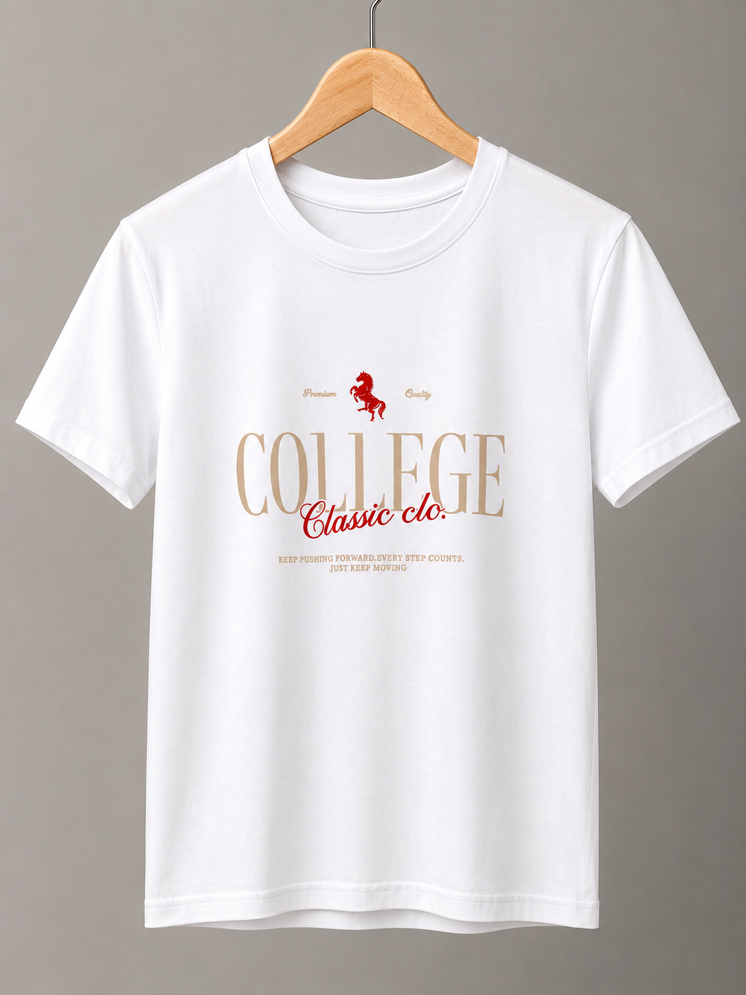 T-SHIRT COLLAGE BLANCO