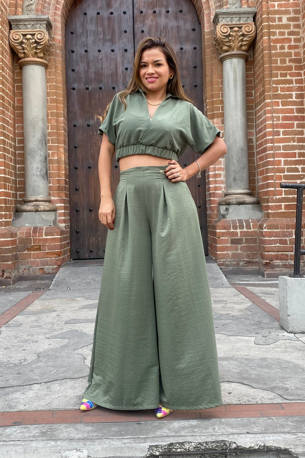 Pantalon Irene Verde Amaret