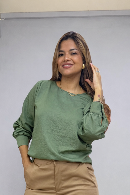 Blusa Chloe Manga Larga