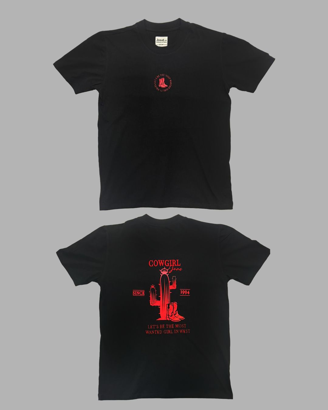 Cowgirl T-Shirt Olimpi Negra 1025