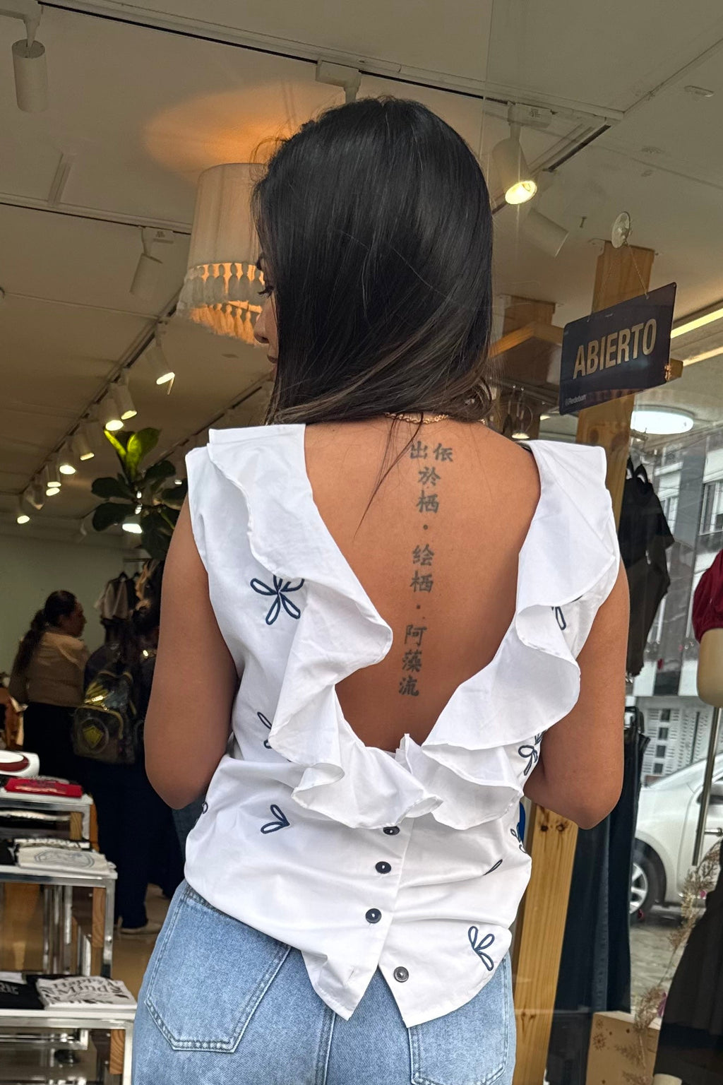 Blusa Momi Blanca Bord