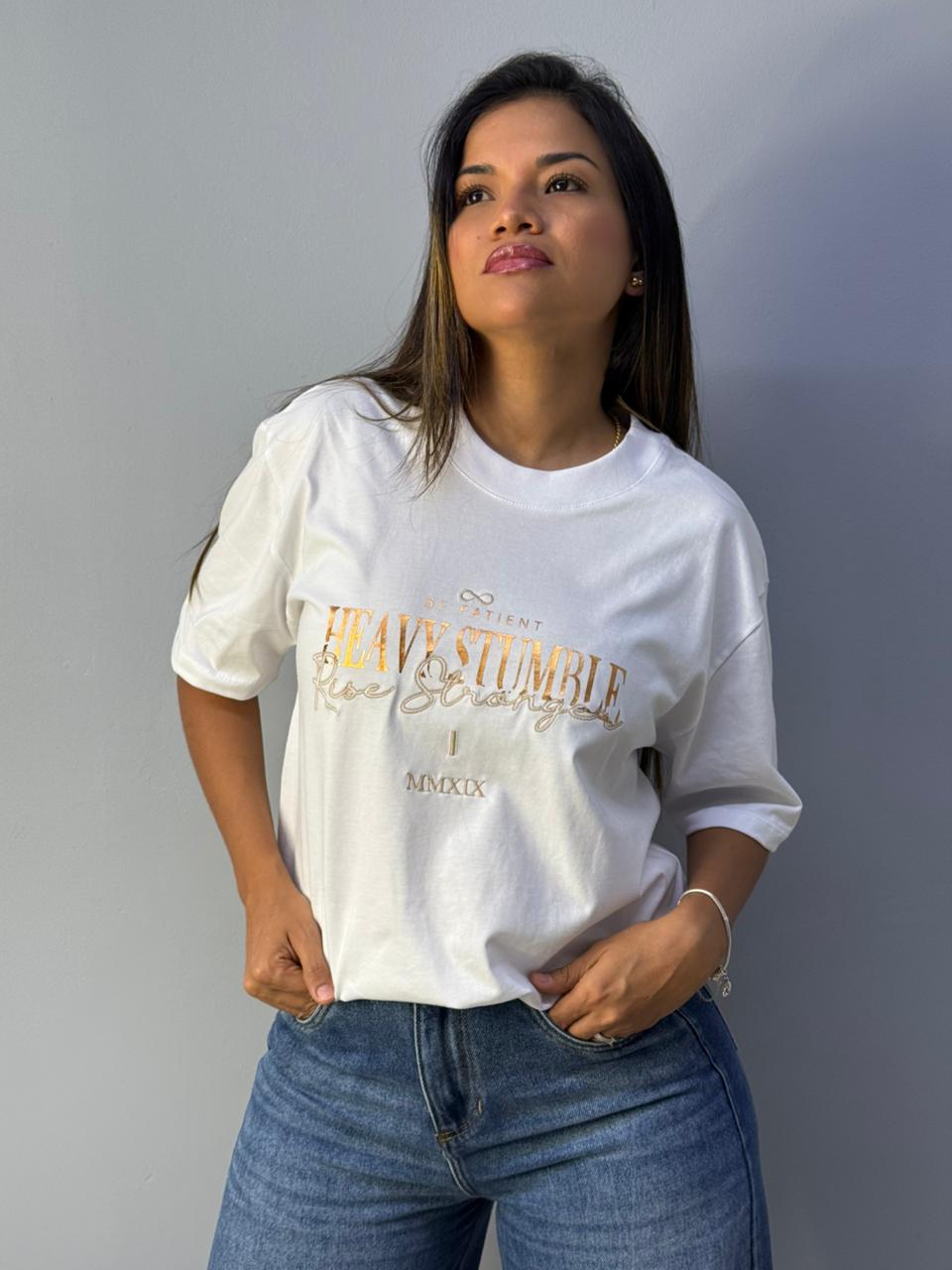 Heavy Stumble T-Shirt Olimpi Blanca 1025