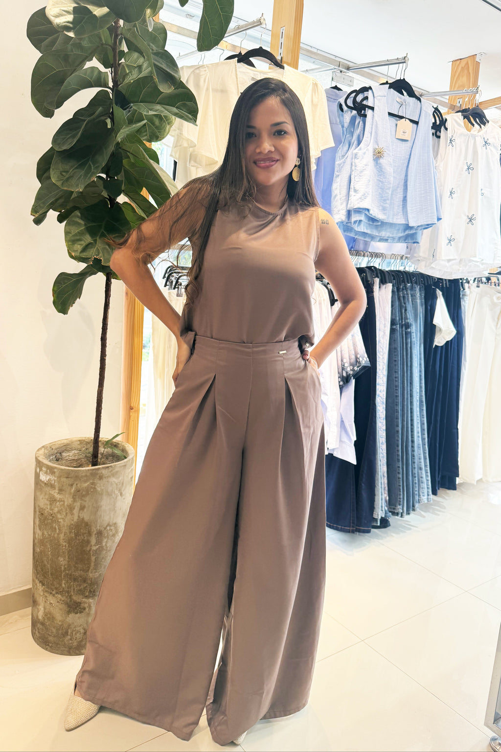 Pantalón Irene Café Amaret