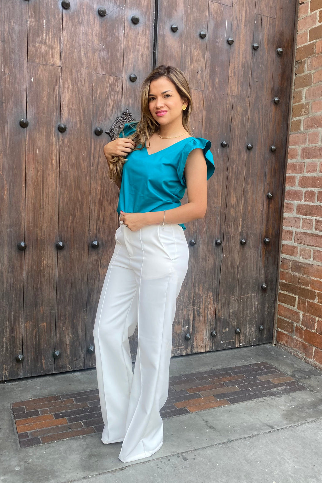 Pantalón ines Ivory